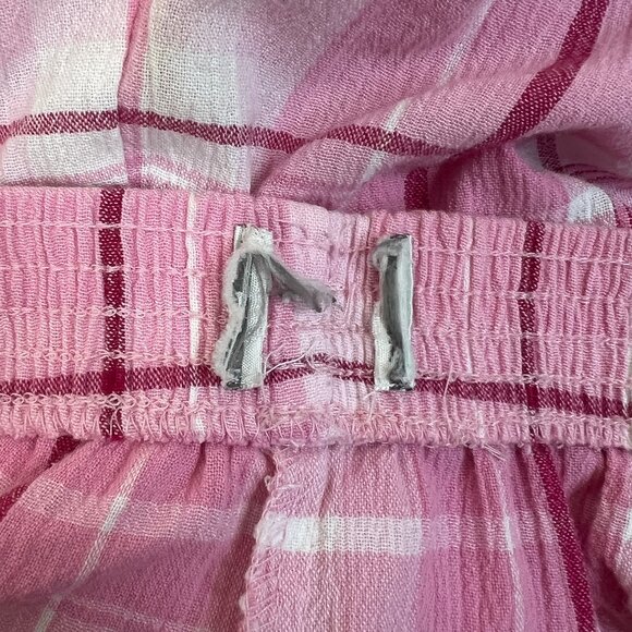 Vintage Plaid High Rise Shorts Wide Leg Loose Fit Barbicore Preppy Feminine Cute - Picture 5 of 7